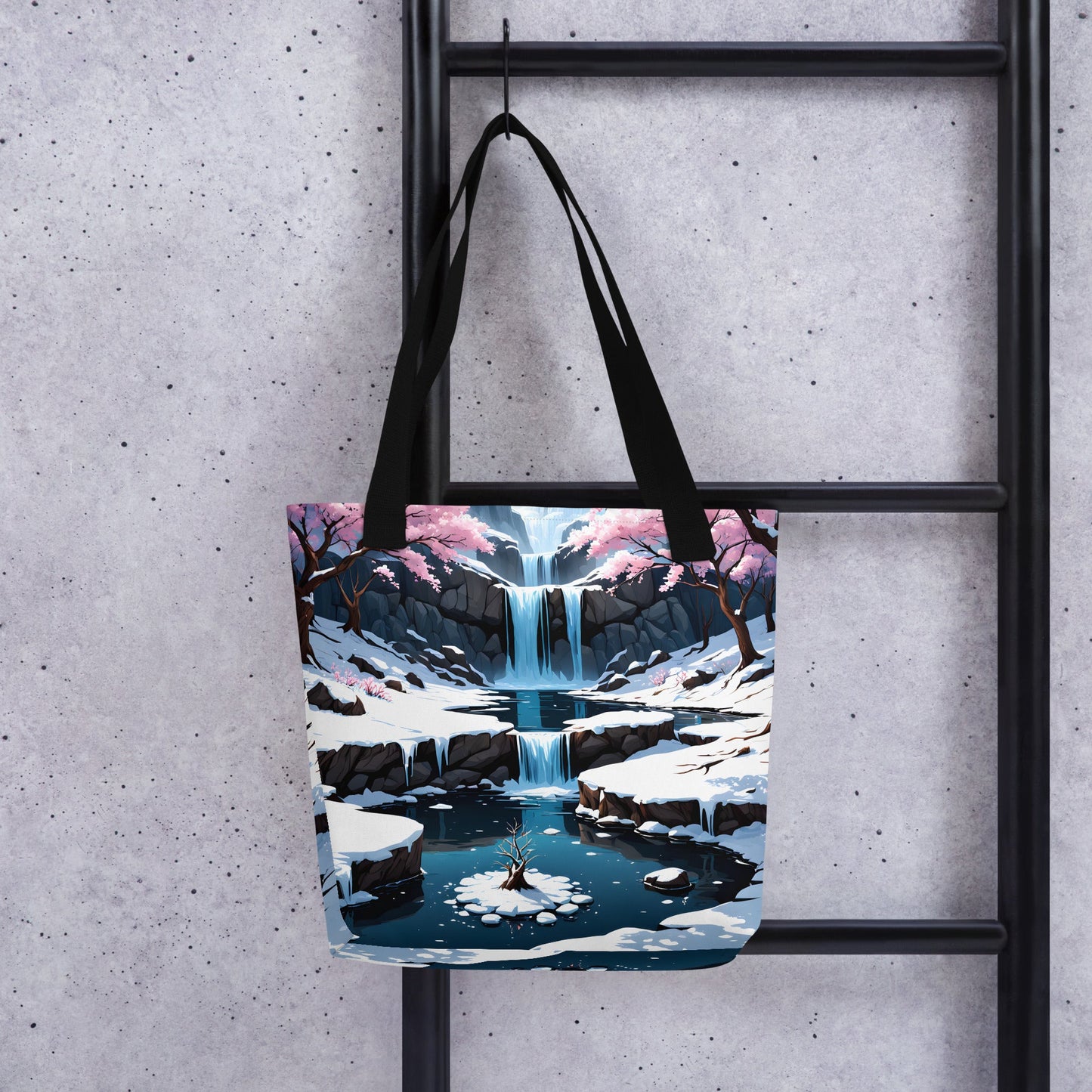 Frozen Waterfall II Tote Bag - Tote Bags - Discovery Co.