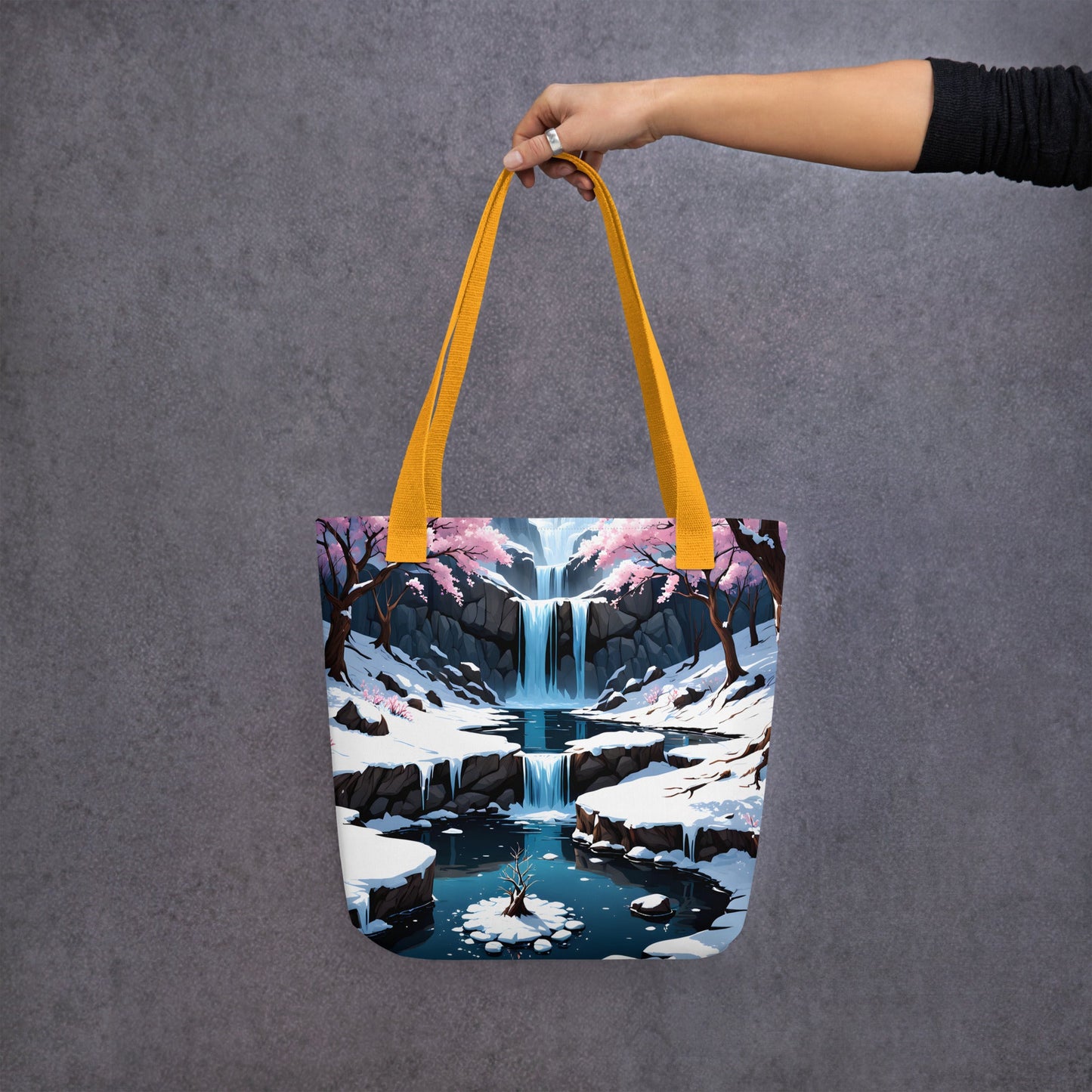 Frozen Waterfall II Tote Bag - Tote Bags - Discovery Co.