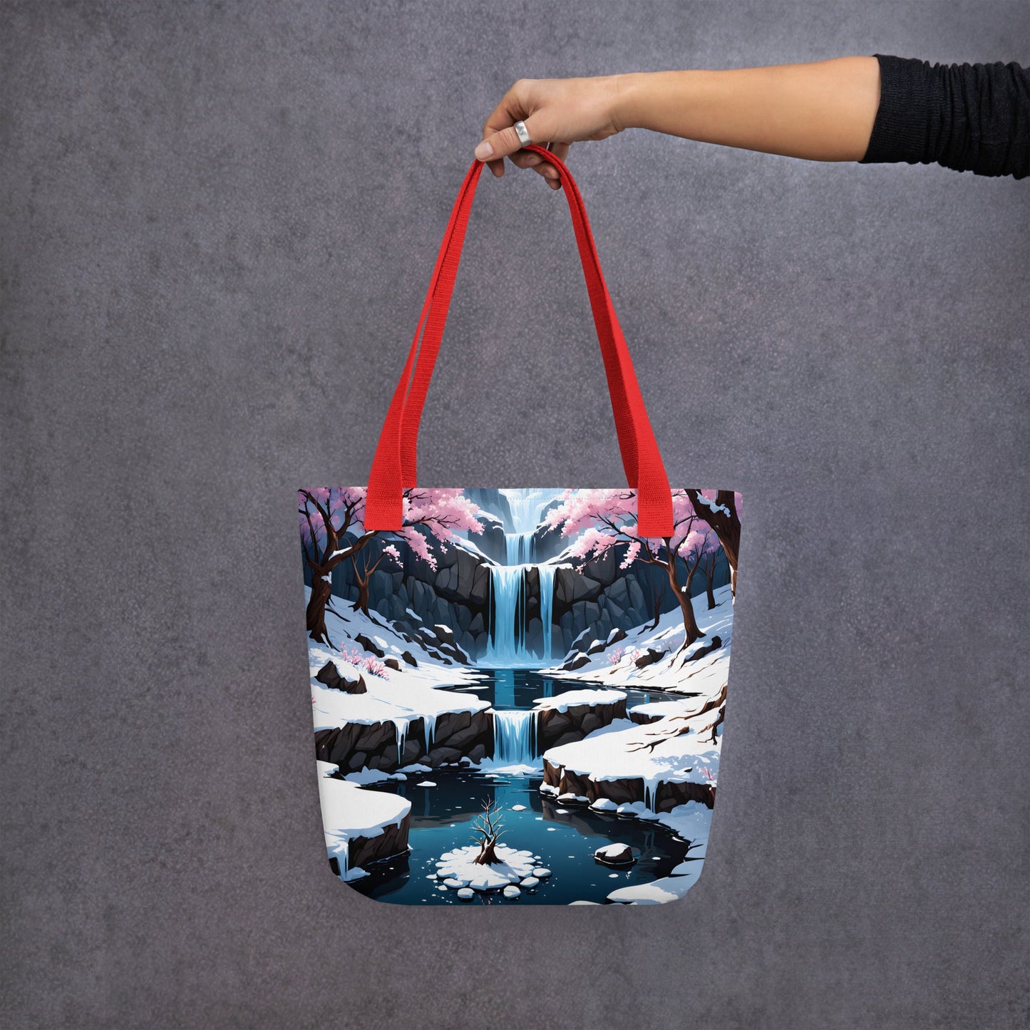 Frozen Waterfall II Tote Bag - Tote Bags - Discovery Co.