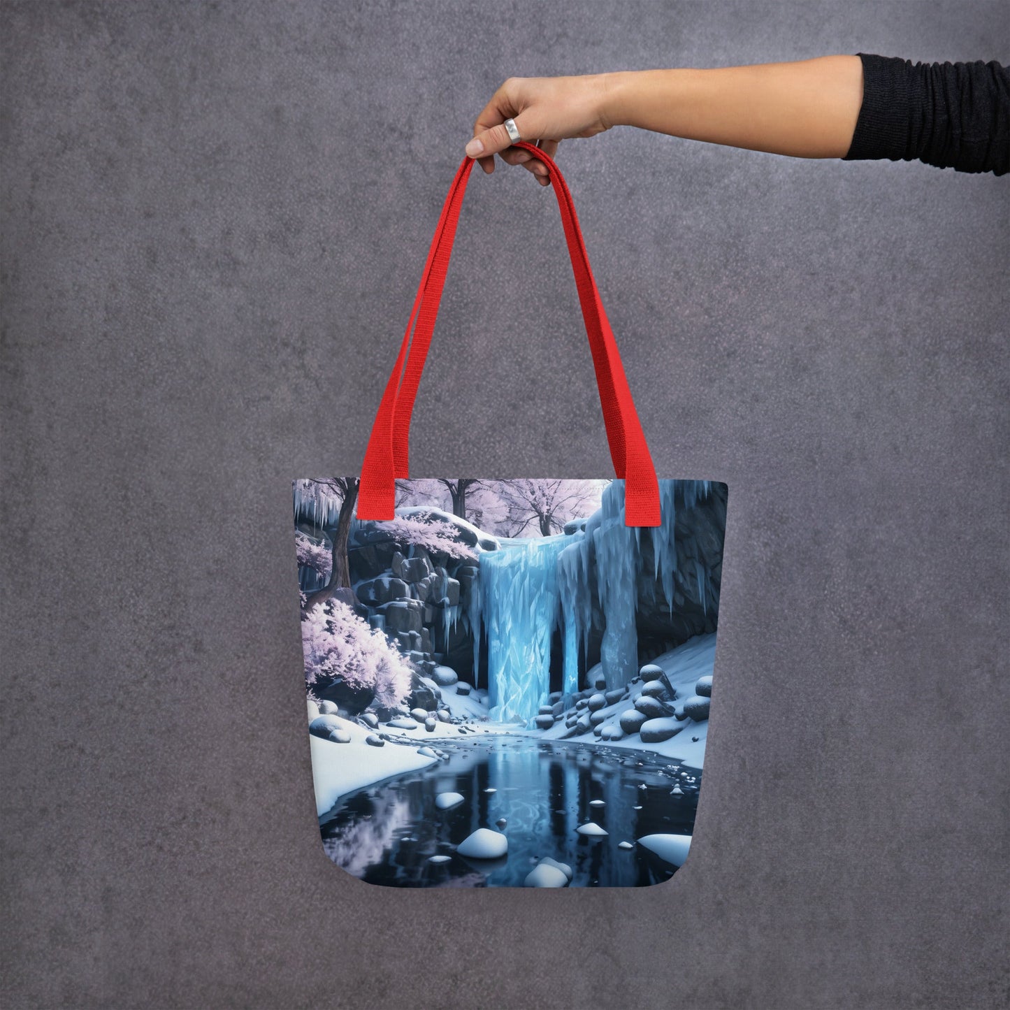 Frozen Waterfall Tote Bag - Tote Bags - Discovery Co.