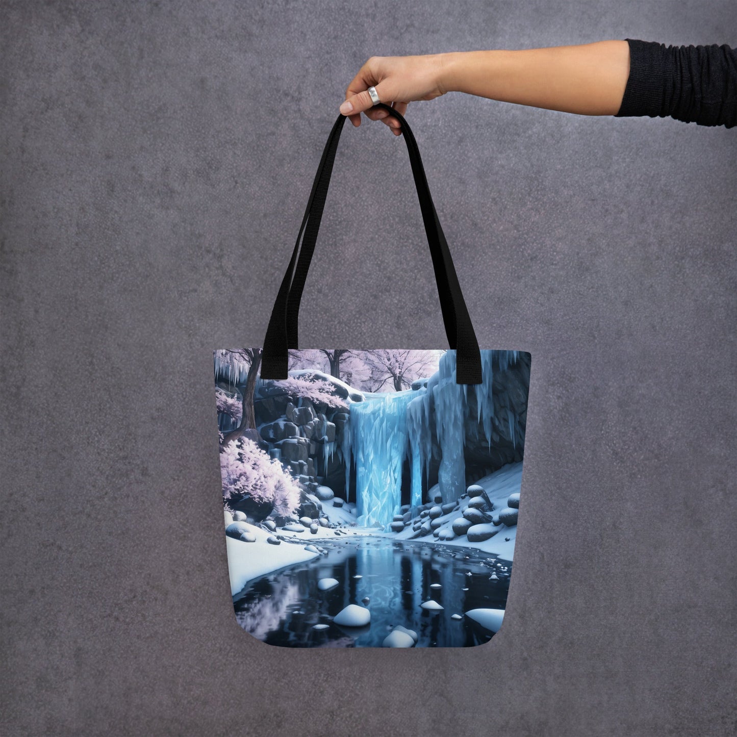Frozen Waterfall Tote Bag - Tote Bags - Discovery Co.
