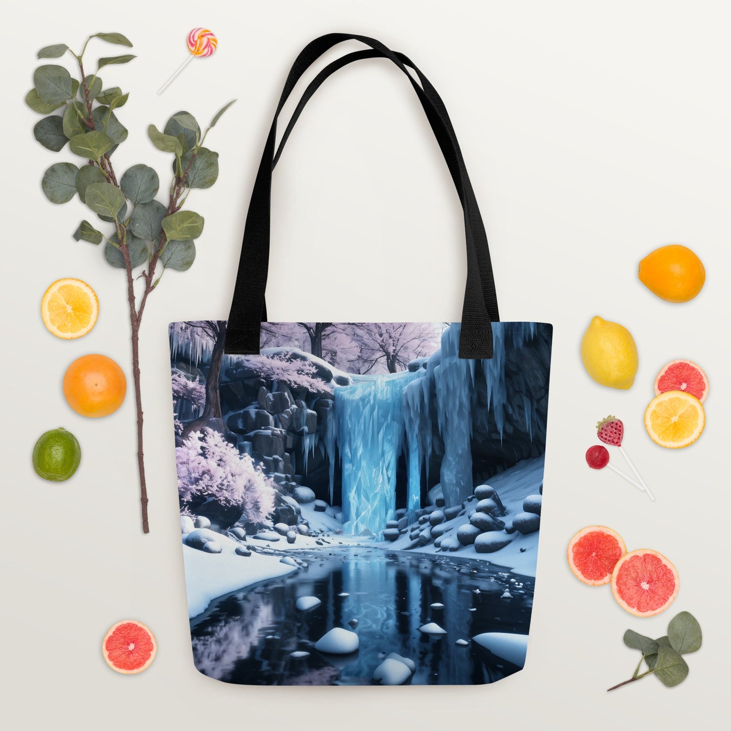 Frozen Waterfall Tote Bag - Tote Bags - Discovery Co.