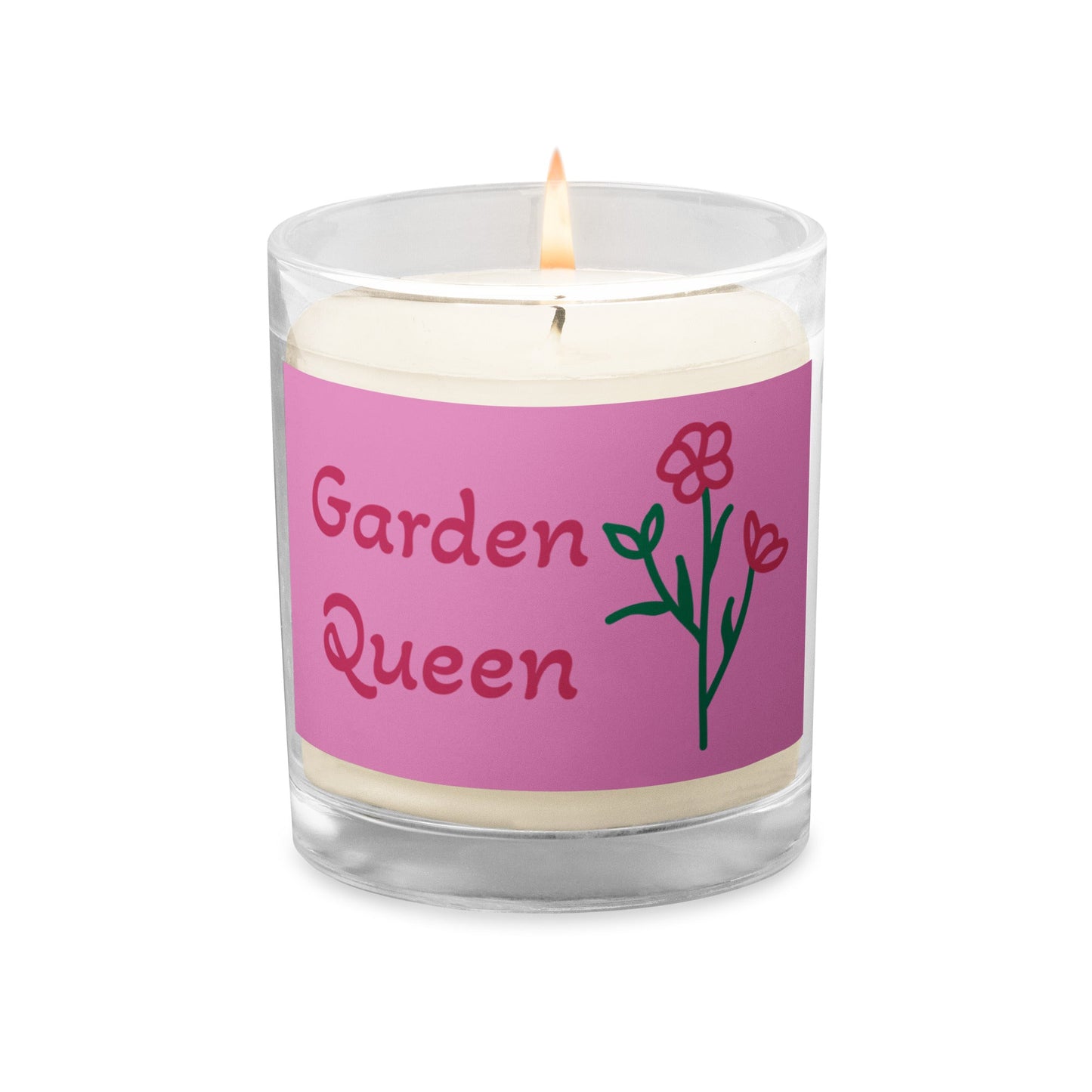 Garden Queen Glass Jar Soy Wax Candle - Candles - Discovery Co.