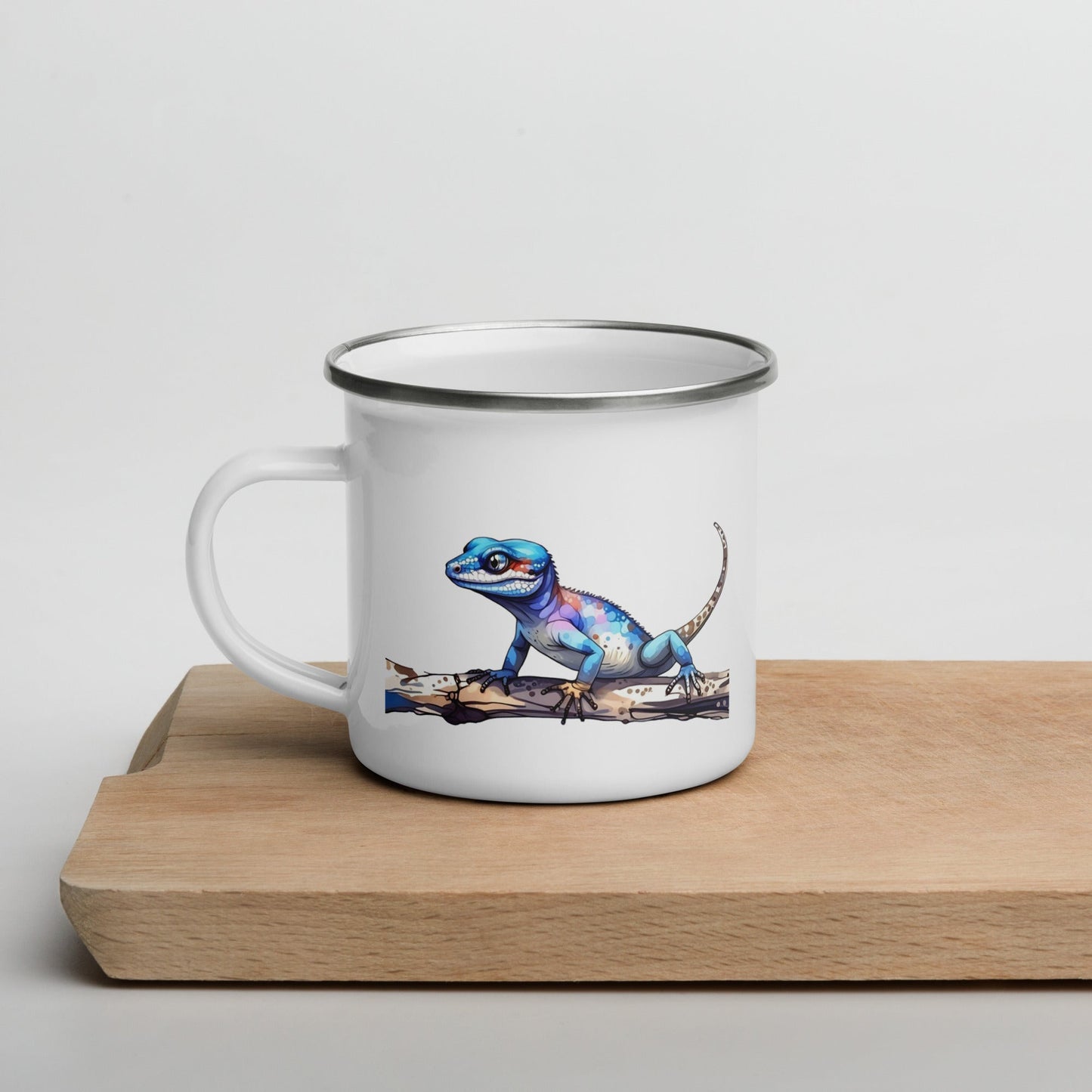 Gecko Watercolor Art Enamel Mug - Mugs - Discovery Co.