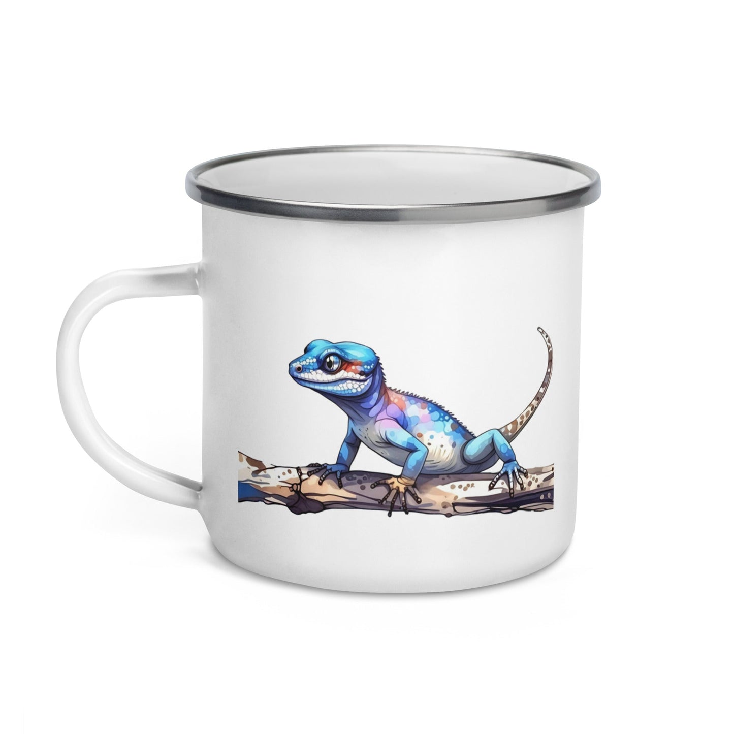 Gecko Watercolor Art Enamel Mug - Mugs - Discovery Co.