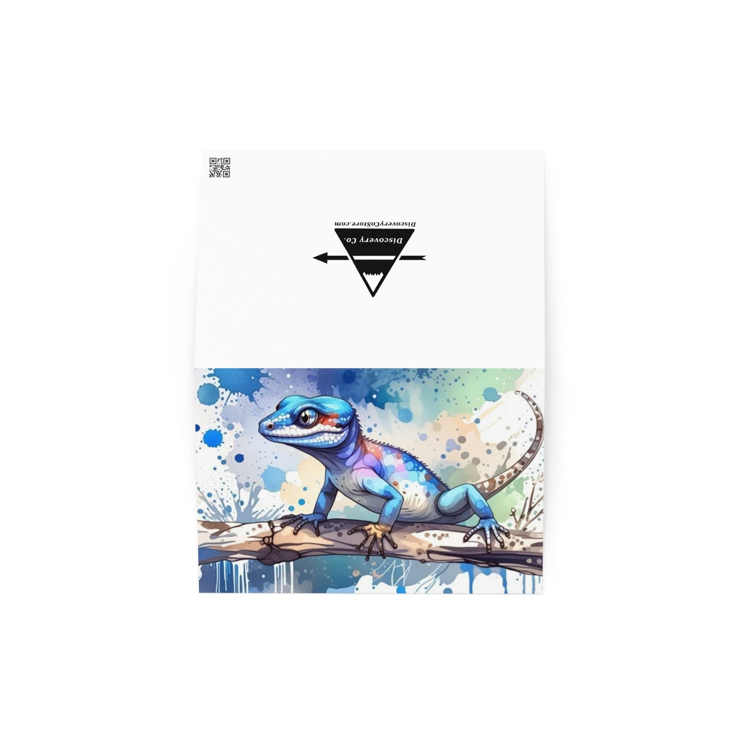 Gecko Watercolor Art Greeting Card - Greeting Card - Discovery Co.