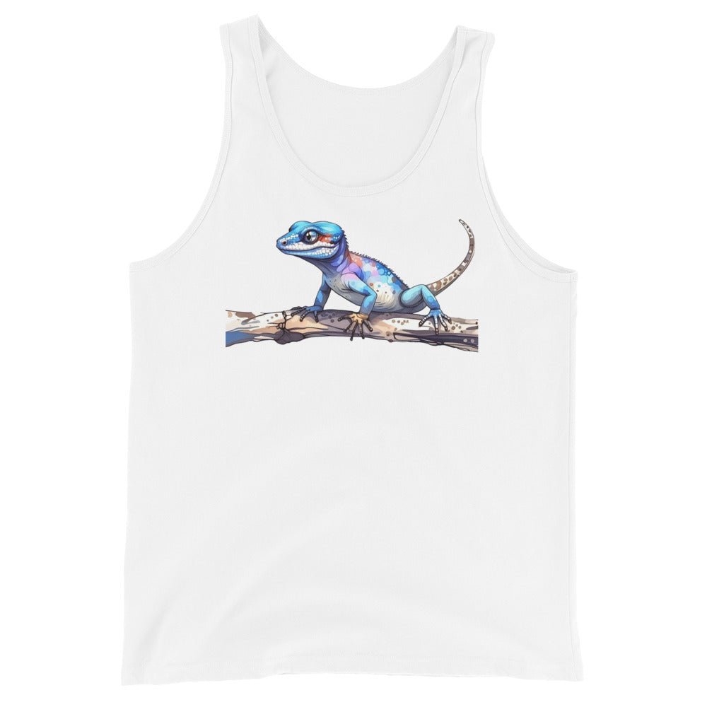 Gecko Watercolor Art Men's Tank Top - Men's Shirts - Discovery Co.