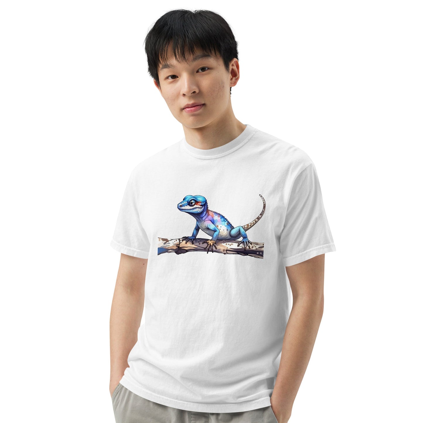 Gecko Watercolor Art Men's (Unisex) Premium Tee - Men's Shirts - Discovery Co.