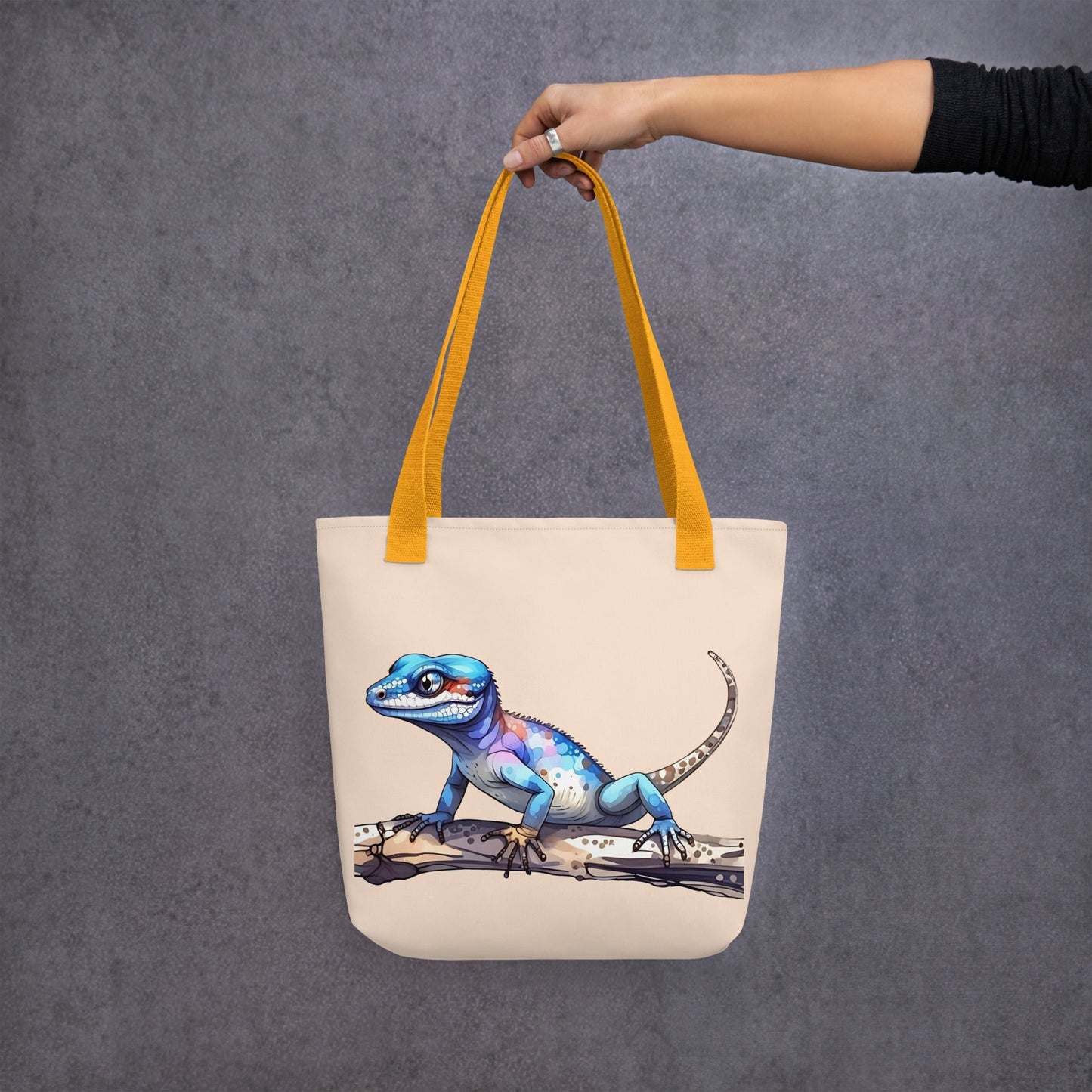 Gecko Watercolor Art Tote Bag - Tote Bags - Discovery Co.
