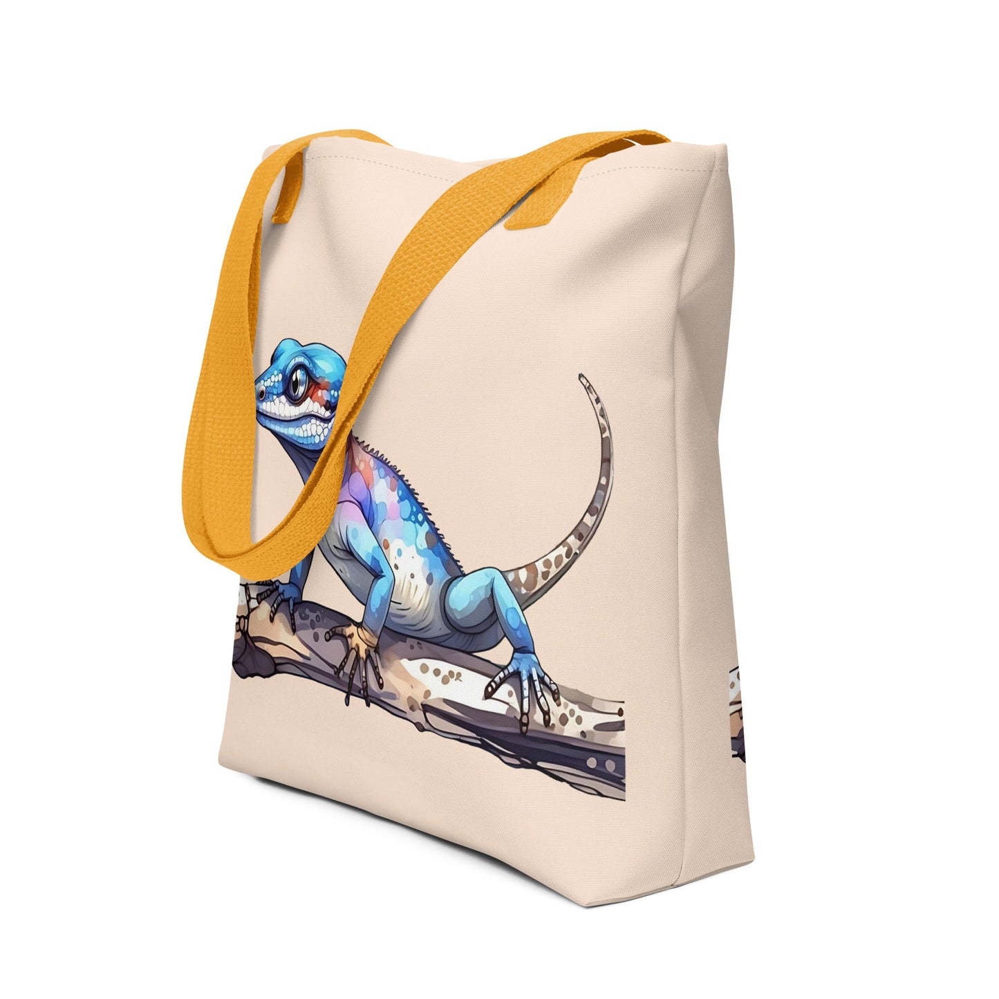 Gecko Watercolor Art Tote Bag - Tote Bags - Discovery Co.