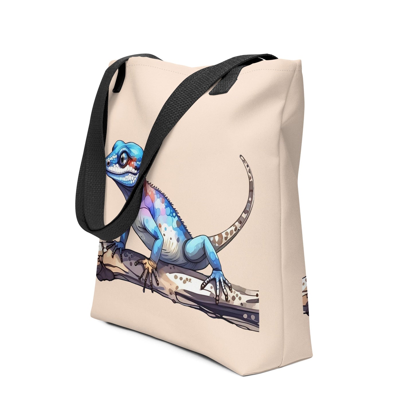 Gecko Watercolor Art Tote Bag - Tote Bags - Discovery Co.