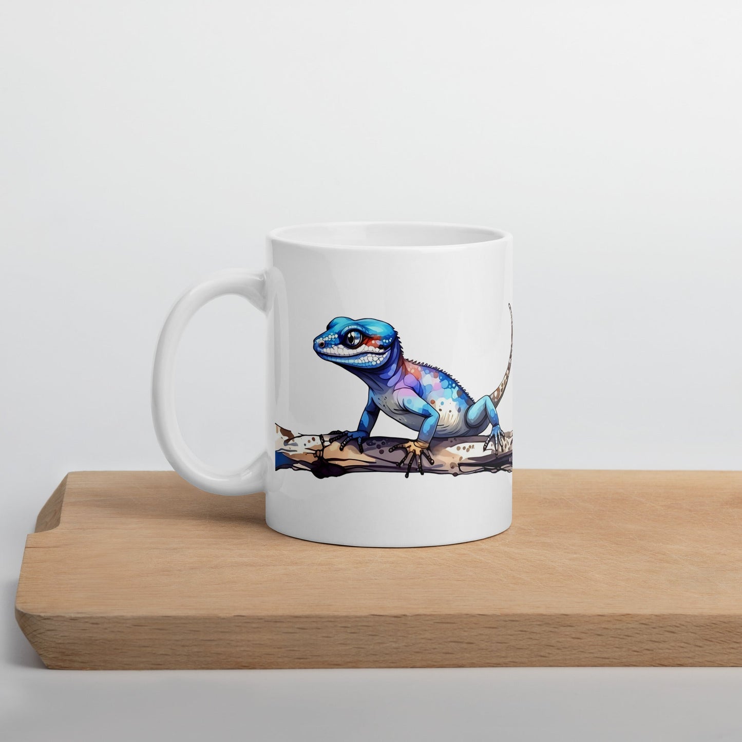 Gecko Watercolor Art White Glossy Mug - Mugs - Discovery Co.