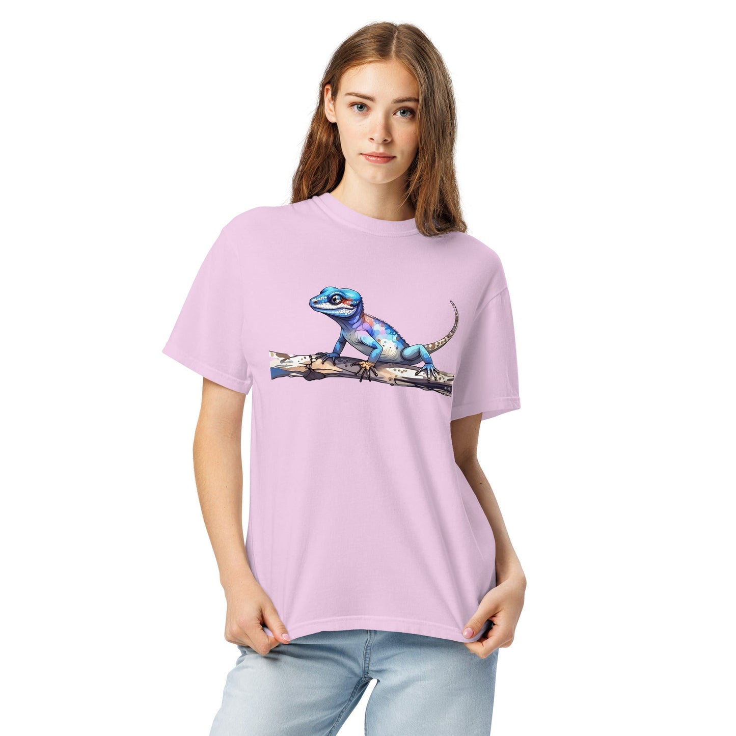 Gecko Watercolor Art Women's (Unisex) Premium Tee - Women's Shirts - Discovery Co.