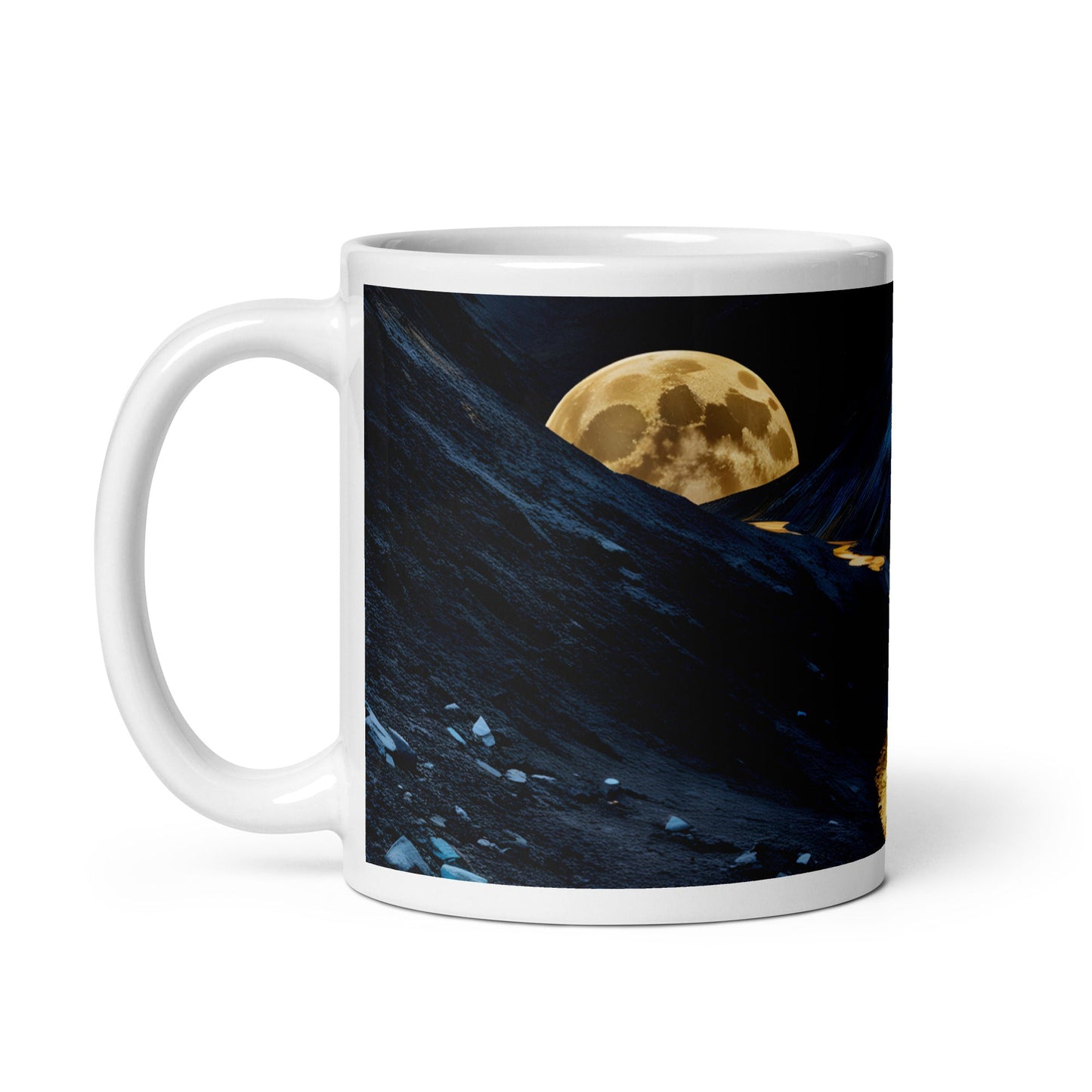 Golden Path White Glossy Mug (11 oz, 15 oz, 20 oz) - Mugs - Discovery Co.