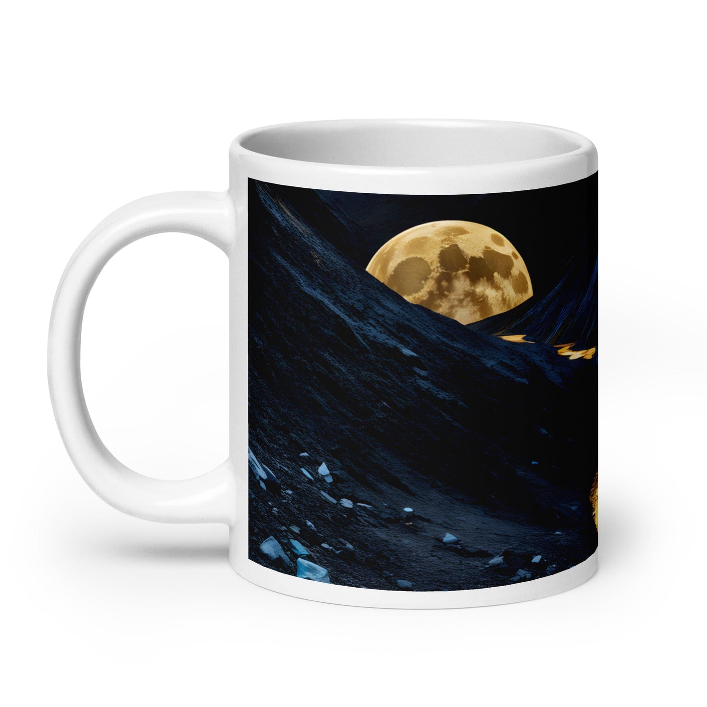 Golden Path White Glossy Mug (11 oz, 15 oz, 20 oz) - Mugs - Discovery Co.