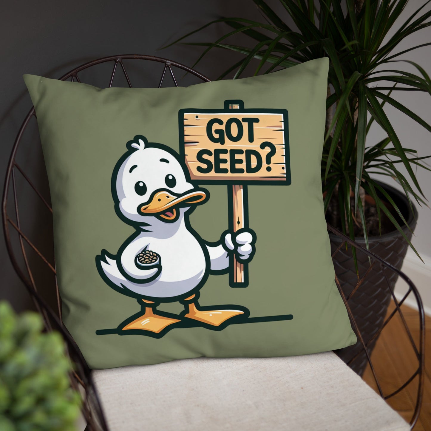 Got Seed? Basic Pillow - Pillows - Discovery Co.