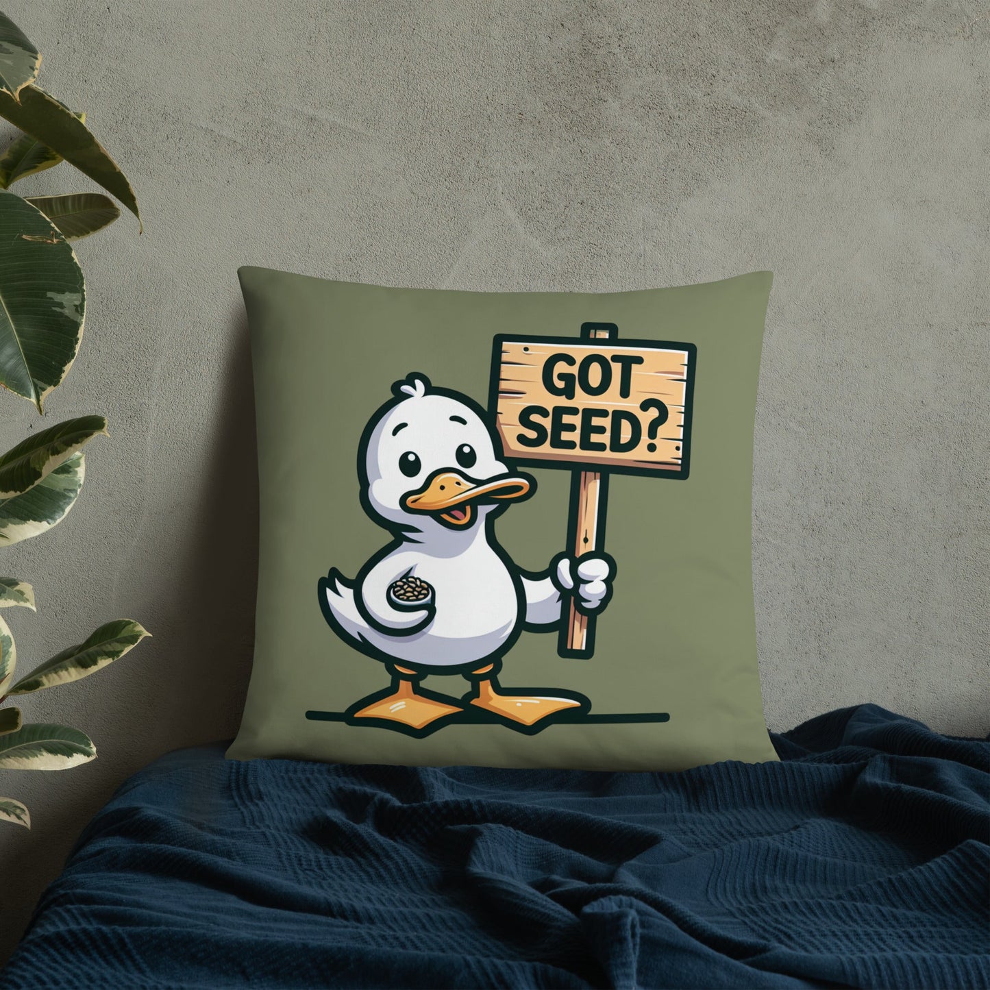 Got Seed? Basic Pillow - Pillows - Discovery Co.