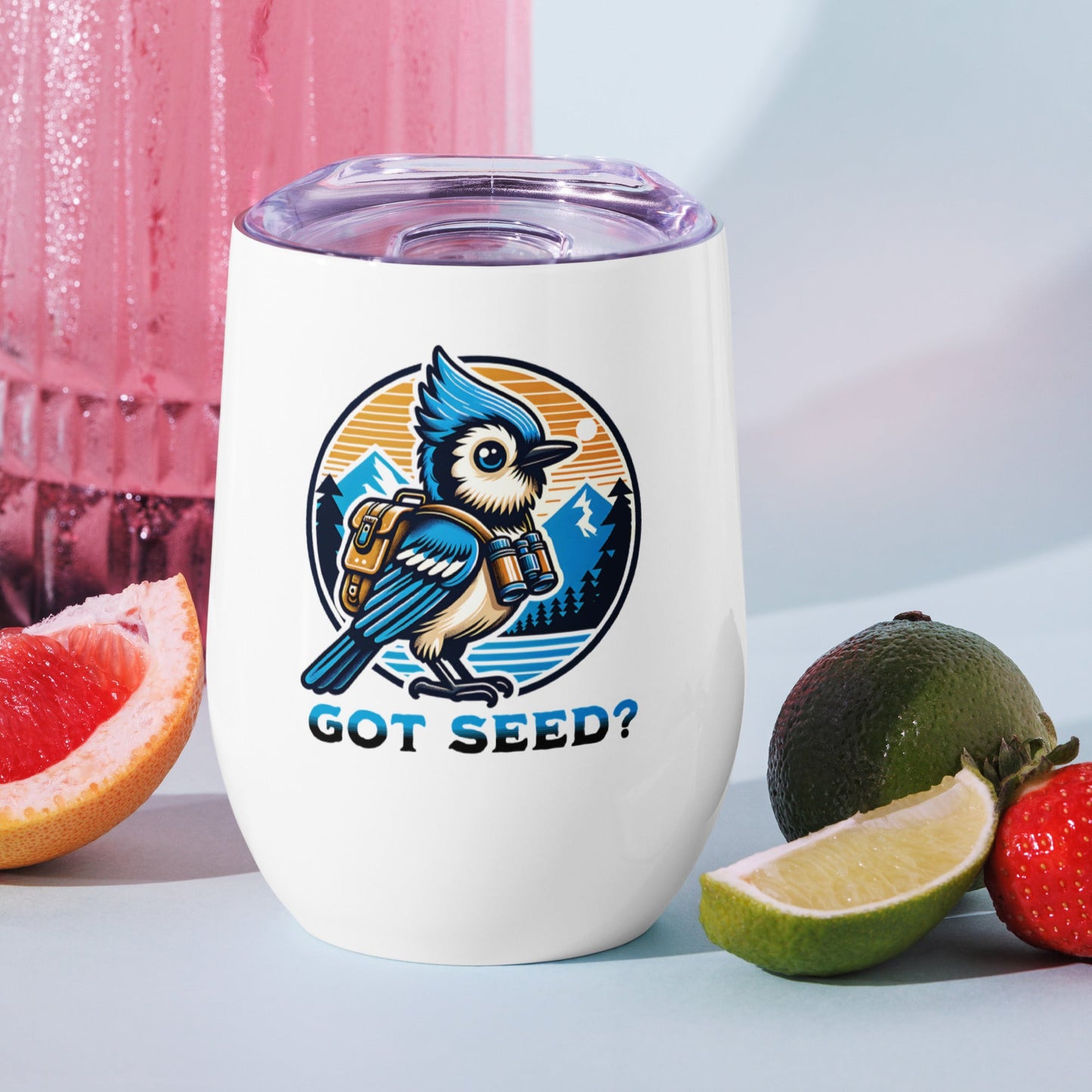 Got Seed? II Stainless Steel Wine Tumbler - Steel Tumbler - Discovery Co.
