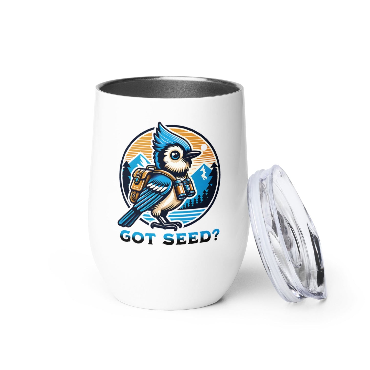 Got Seed? II Stainless Steel Wine Tumbler - Steel Tumbler - Discovery Co.