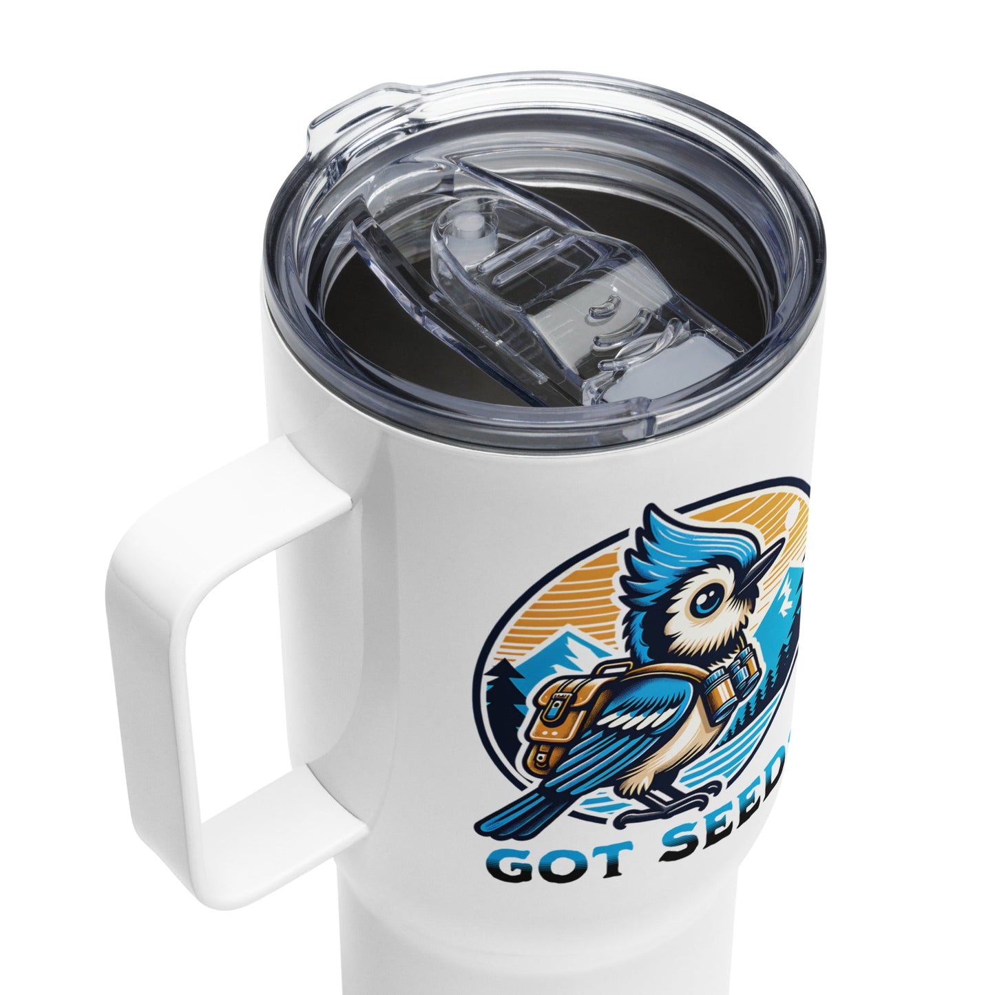 Got Seed? II Travel Mug With Handle (25 oz and 40 oz) - Travel Mug - Discovery Co.