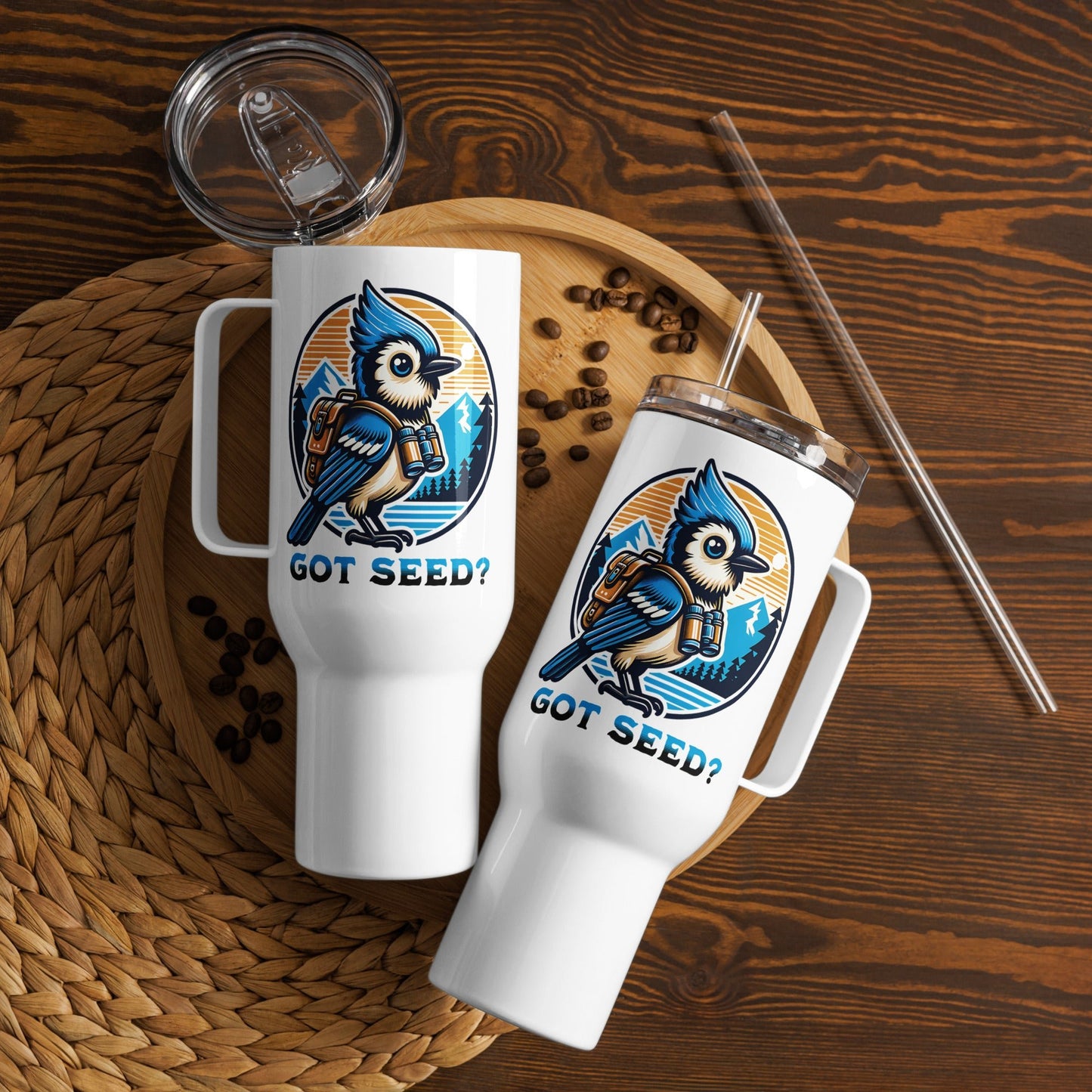 Got Seed? II Travel Mug With Handle (25 oz and 40 oz) - Travel Mug - Discovery Co.