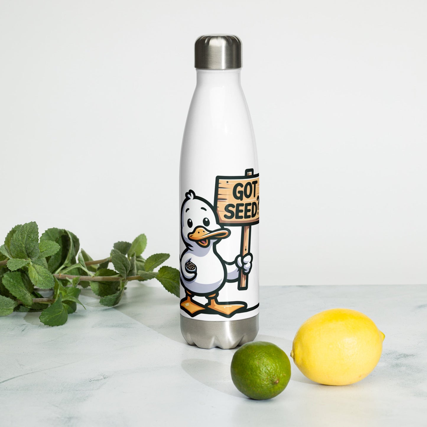 Got Seed? Stainless Steel Water Bottle - Stainless Steel Water Bottle - Discovery Co.