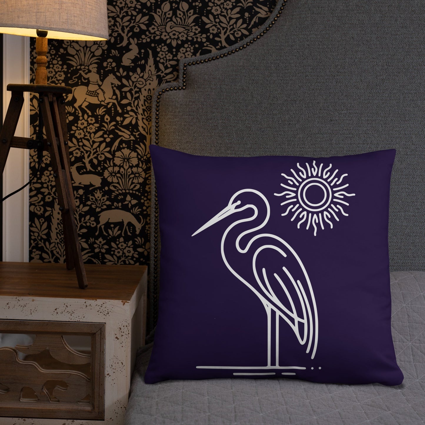 Great Blue Heron Basic Pillow - Pillows - Discovery Co.