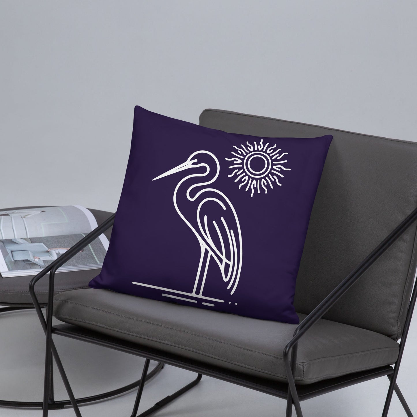 Great Blue Heron Basic Pillow - Pillows - Discovery Co.