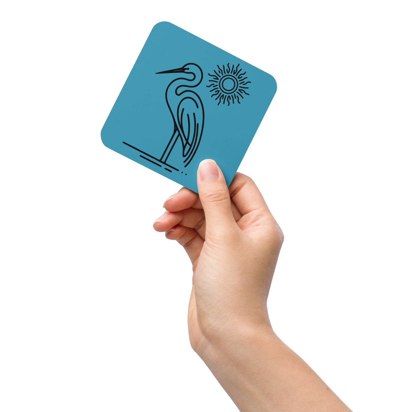 Great Blue Heron II Cork - Back Coaster - Coasters - Discovery Co.