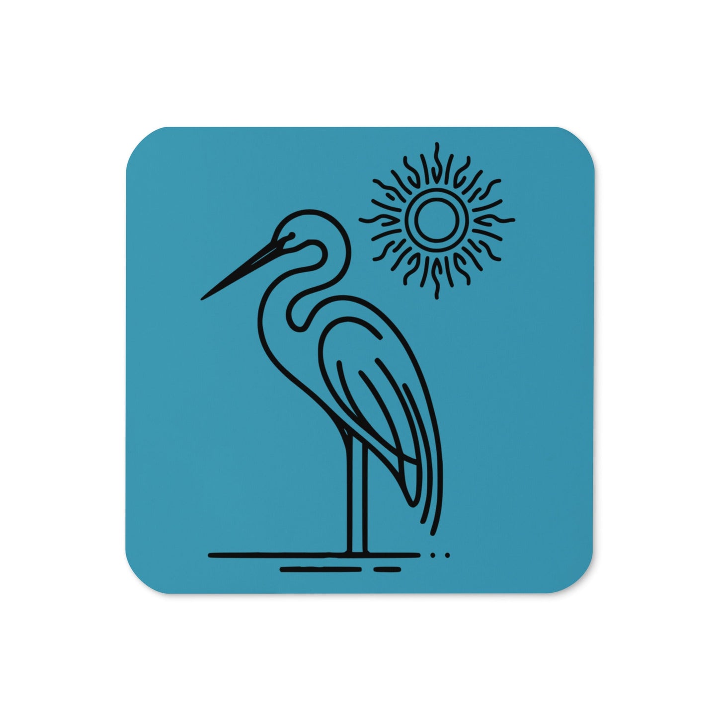 Great Blue Heron II Cork - Back Coaster - Coasters - Discovery Co.