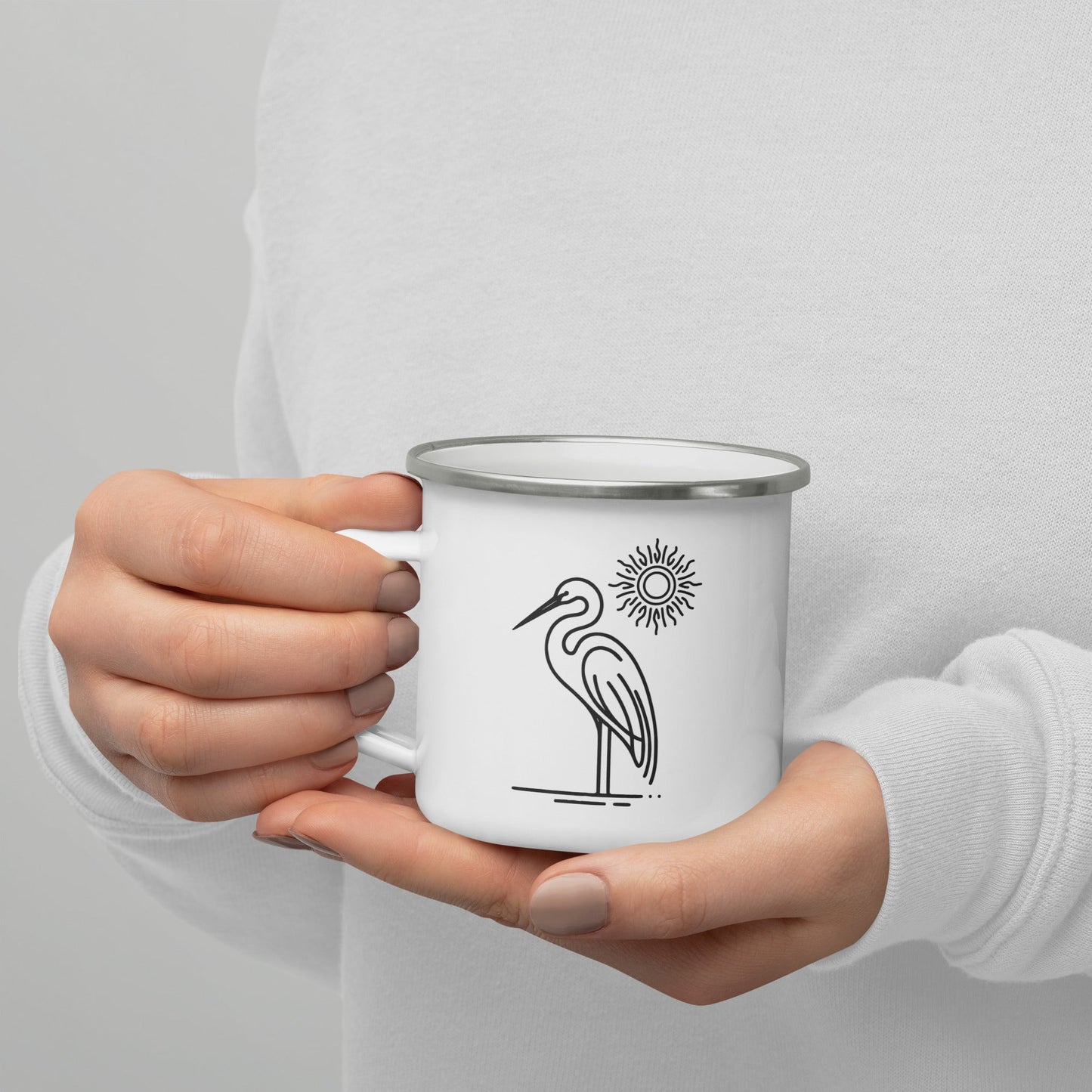 Great Blue Heron II Enamel Mug - Mugs - Discovery Co.