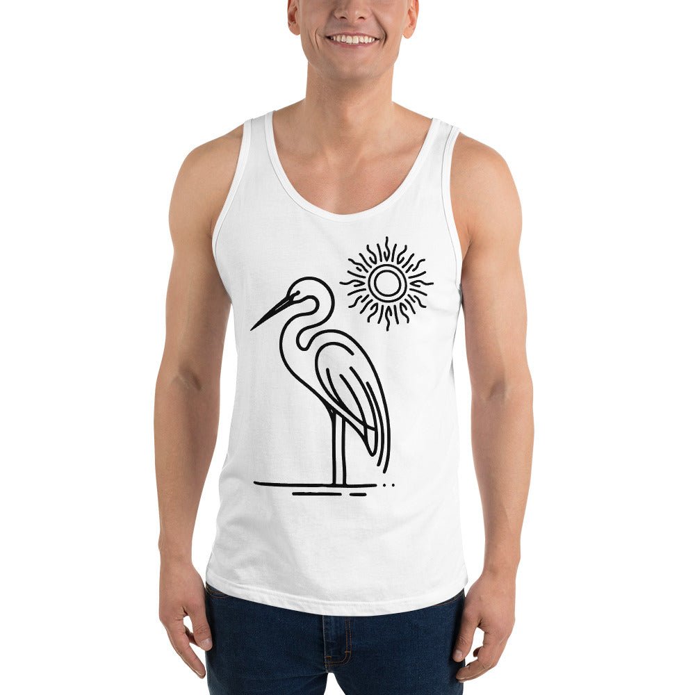 Great Blue Heron II Men's Tank Top - Men's Shirts - Discovery Co.