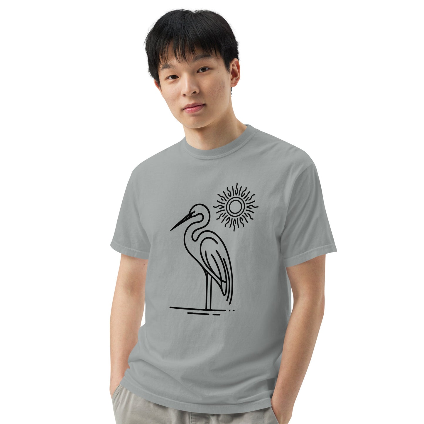 Great Blue Heron II Men's (Unisex) Premium Tee - Men's Shirts - Discovery Co.