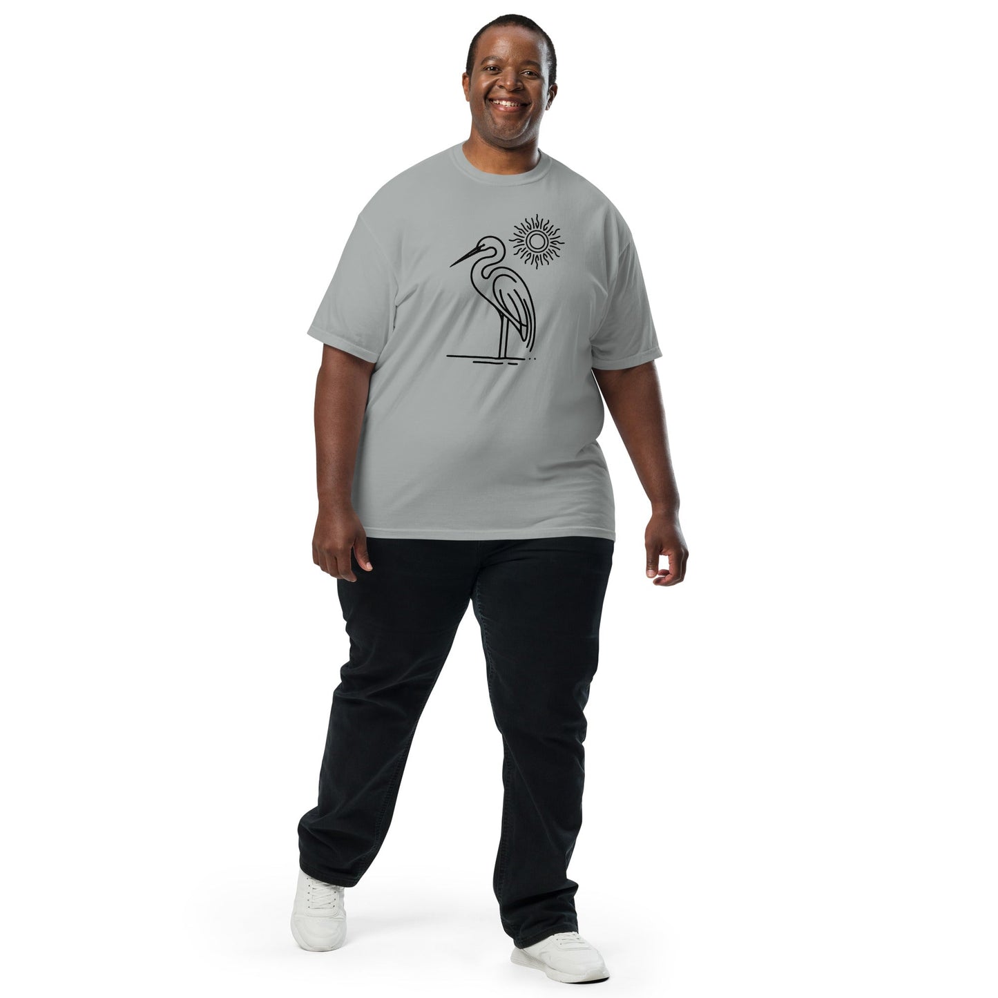 Great Blue Heron II Men's (Unisex) Premium Tee - Men's Shirts - Discovery Co.