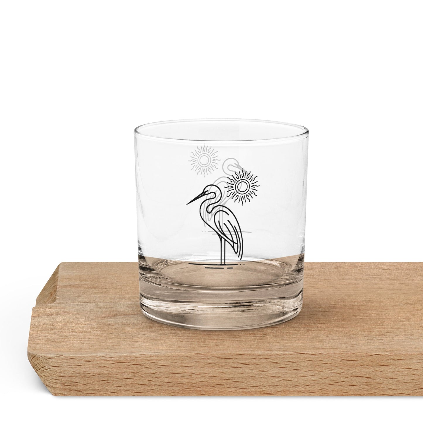 Great Blue Heron II Rocks Glass - Rocks Glass - Discovery Co.