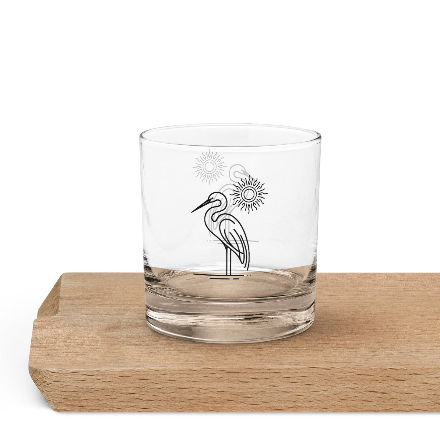Great Blue Heron II Rocks Glass - Rocks Glass - Discovery Co.