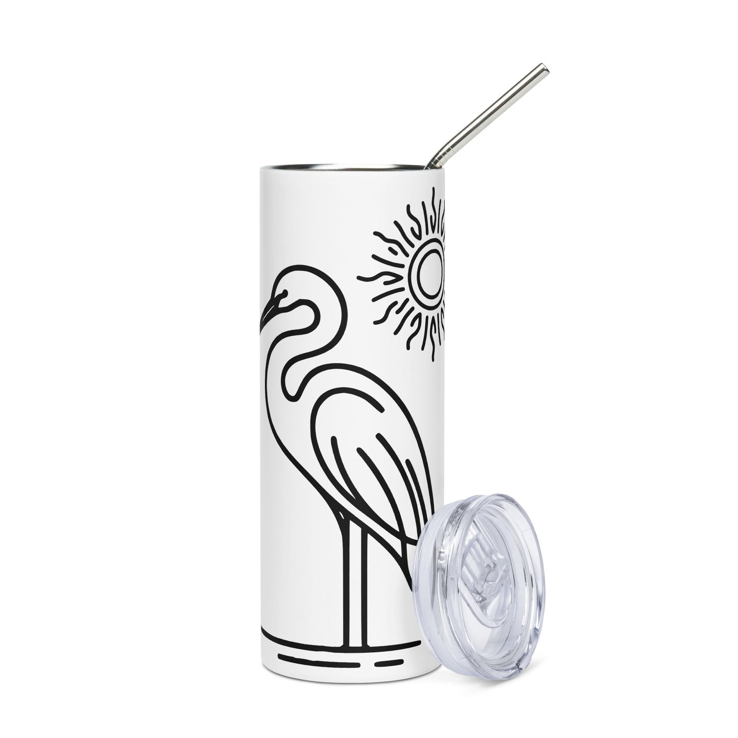 Great Blue Heron II Stainless Steel Tumbler - Steel Tumbler - Discovery Co.