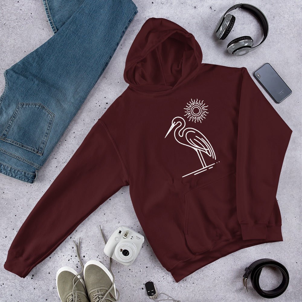 Great Blue Heron Men's (Unisex) Hoodie - Hoodies - Discovery Co.