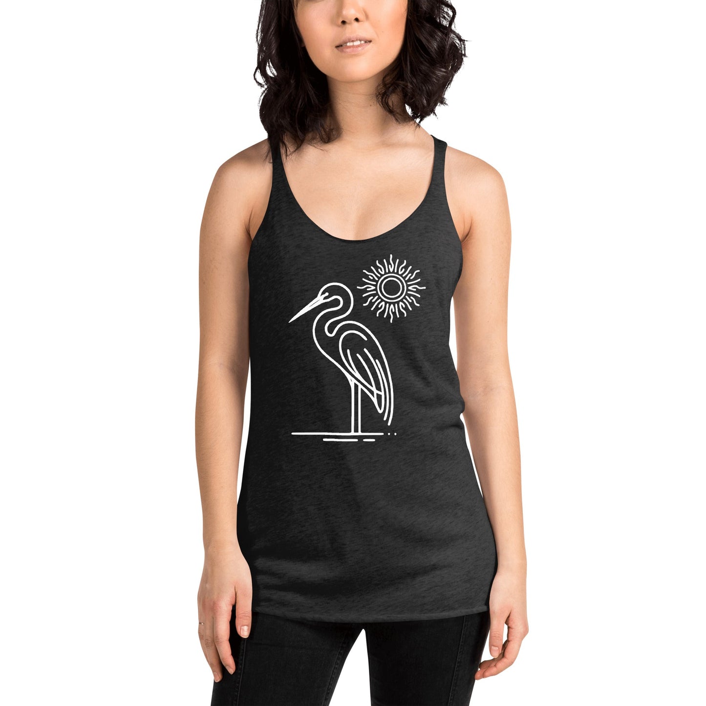 Great Blue Heron Women's Racerback Tank - Women's Shirts - Discovery Co.