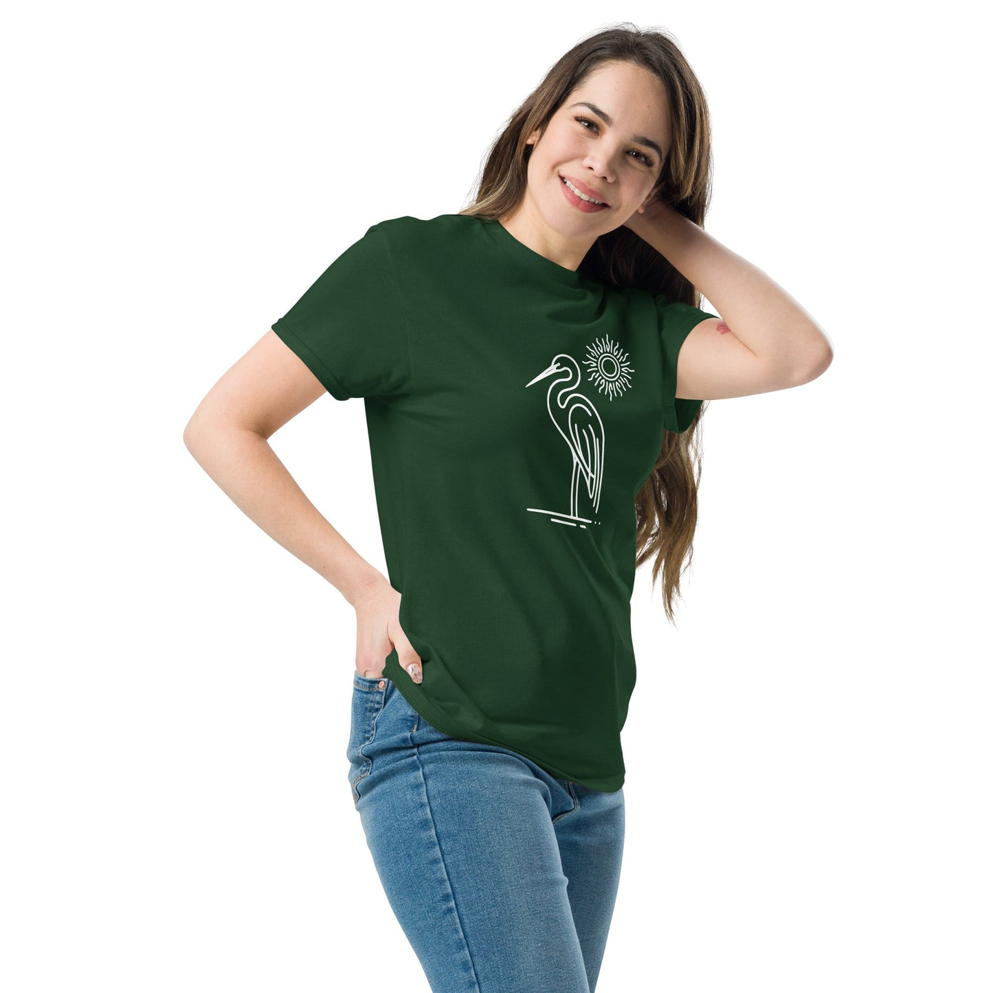 Great Blue Heron Women's (Unisex) Classic Tee - Women's Shirts - Discovery Co.