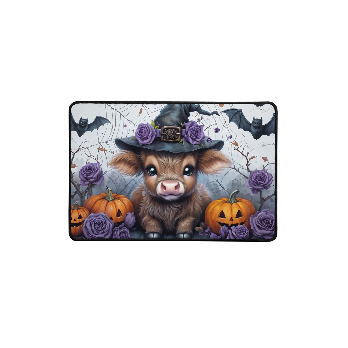 Halloween Brown Cow Desk Mat - Mouse Pads - Discovery Co.