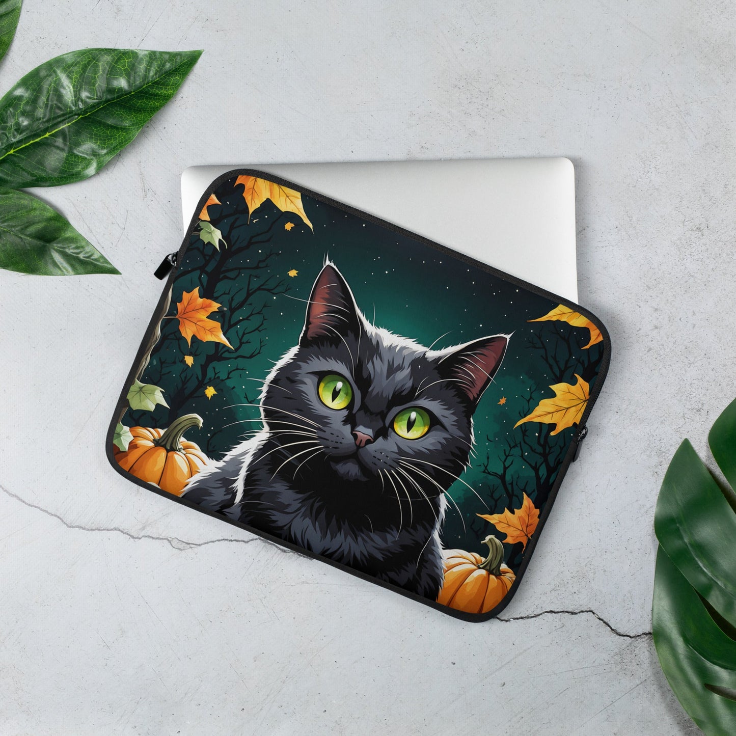 Halloween Cat Laptop Sleeve - Laptop Cases - Discovery Co.