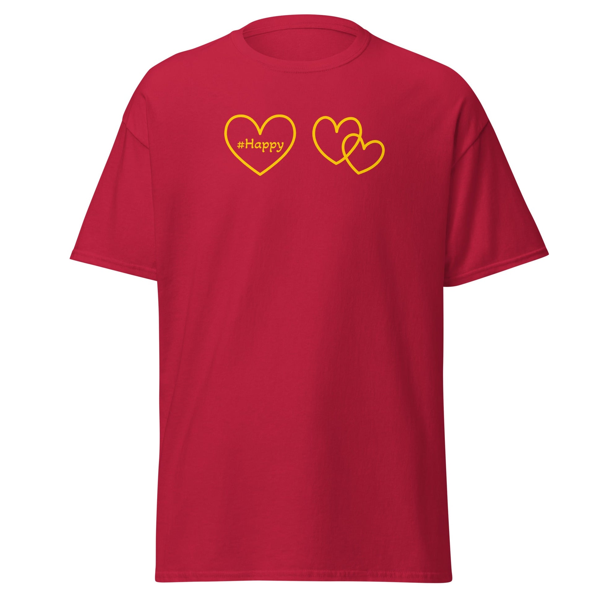 #Happy Yellow Heart Women's (Unisex) Classic Tee - Women's Shirts - Discovery Co.