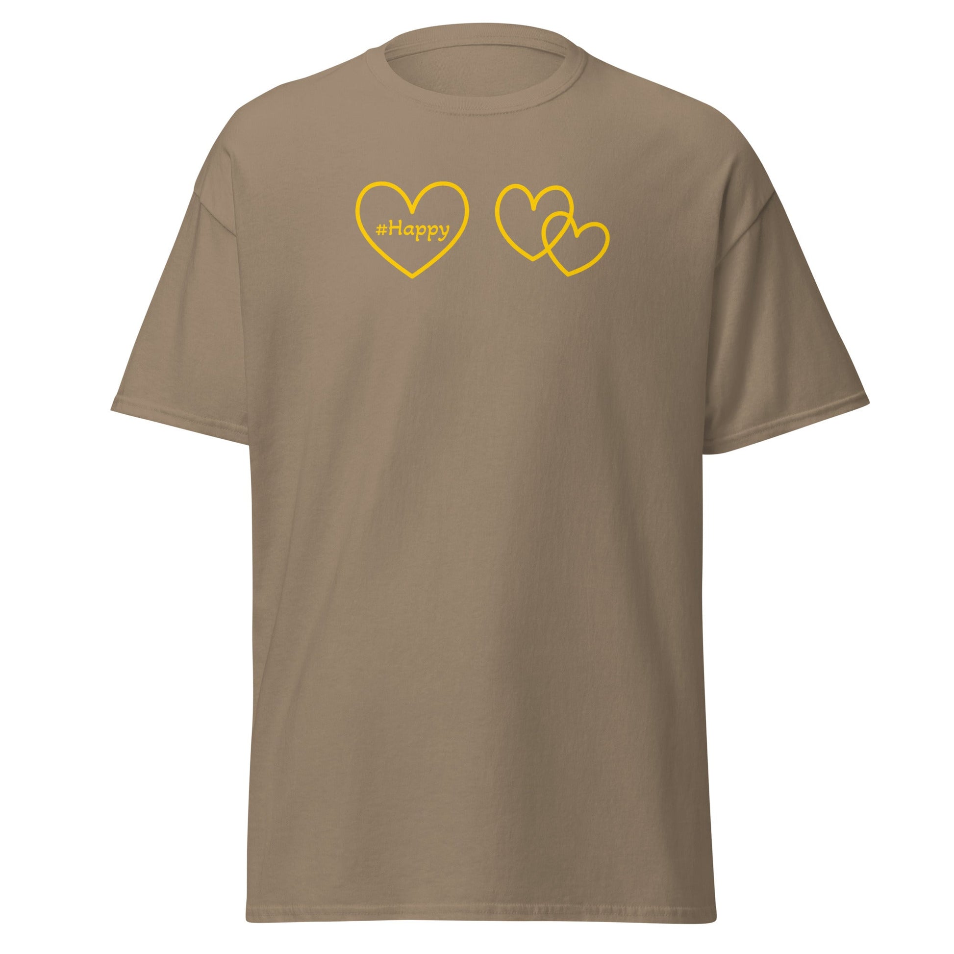 #Happy Yellow Heart Women's (Unisex) Classic Tee - Women's Shirts - Discovery Co.
