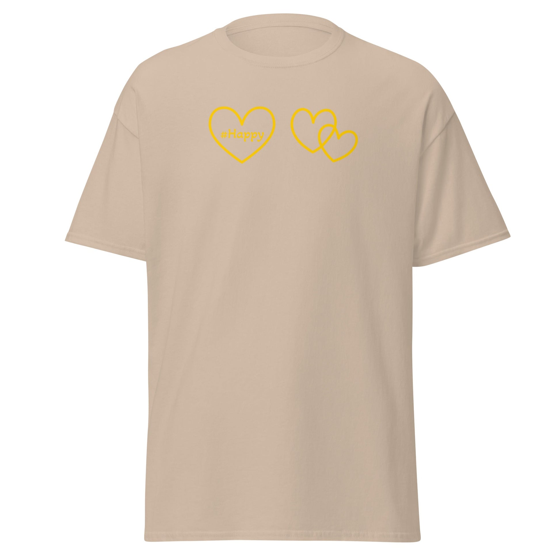 #Happy Yellow Heart Women's (Unisex) Classic Tee - Women's Shirts - Discovery Co.