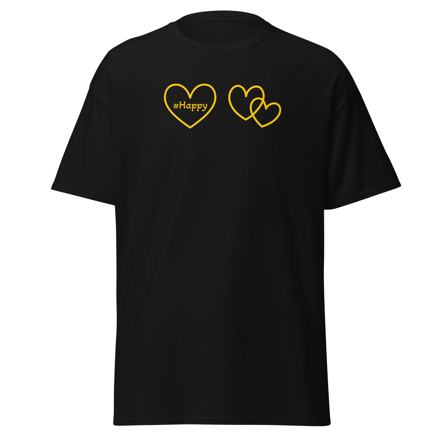 #Happy Yellow Heart Women's (Unisex) Classic Tee - Women's Shirts - Discovery Co.