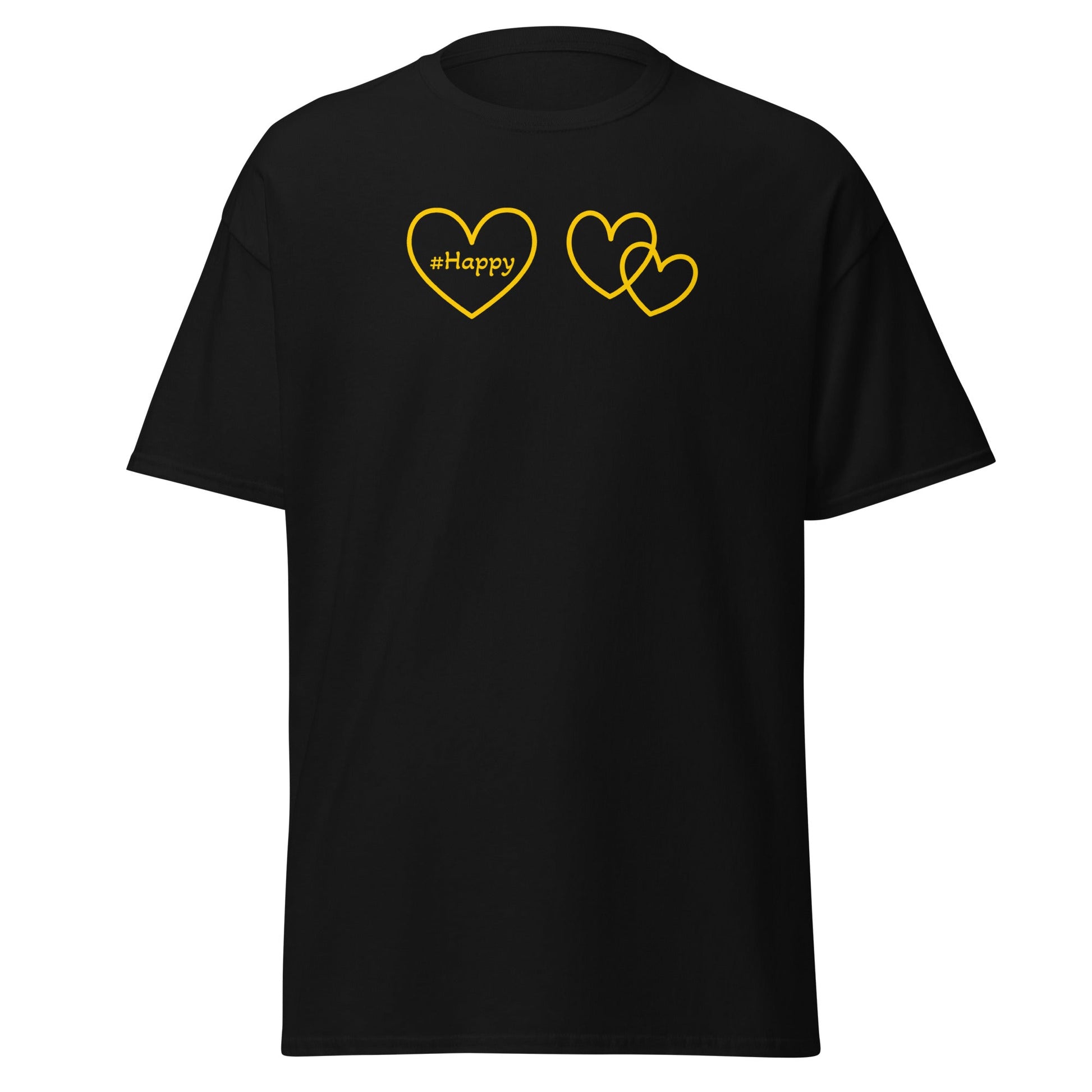 #Happy Yellow Heart Women's (Unisex) Classic Tee - Women's Shirts - Discovery Co.