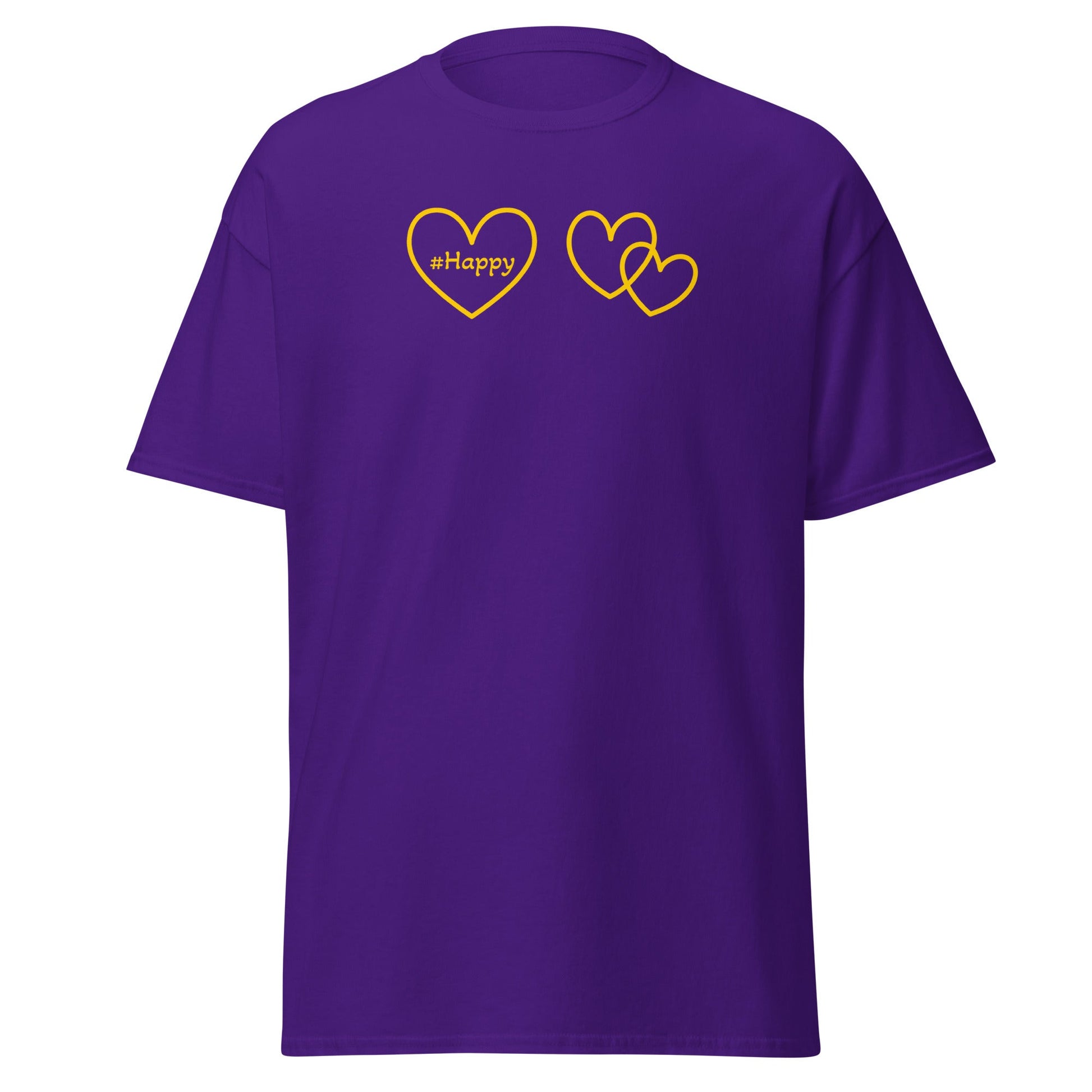 #Happy Yellow Heart Women's (Unisex) Classic Tee - Women's Shirts - Discovery Co.