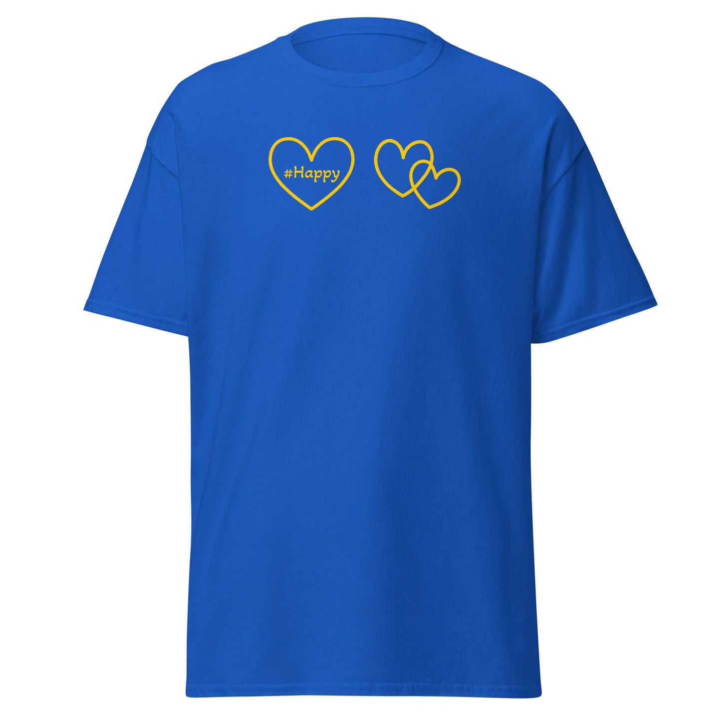 #Happy Yellow Heart Women's (Unisex) Classic Tee - Women's Shirts - Discovery Co.