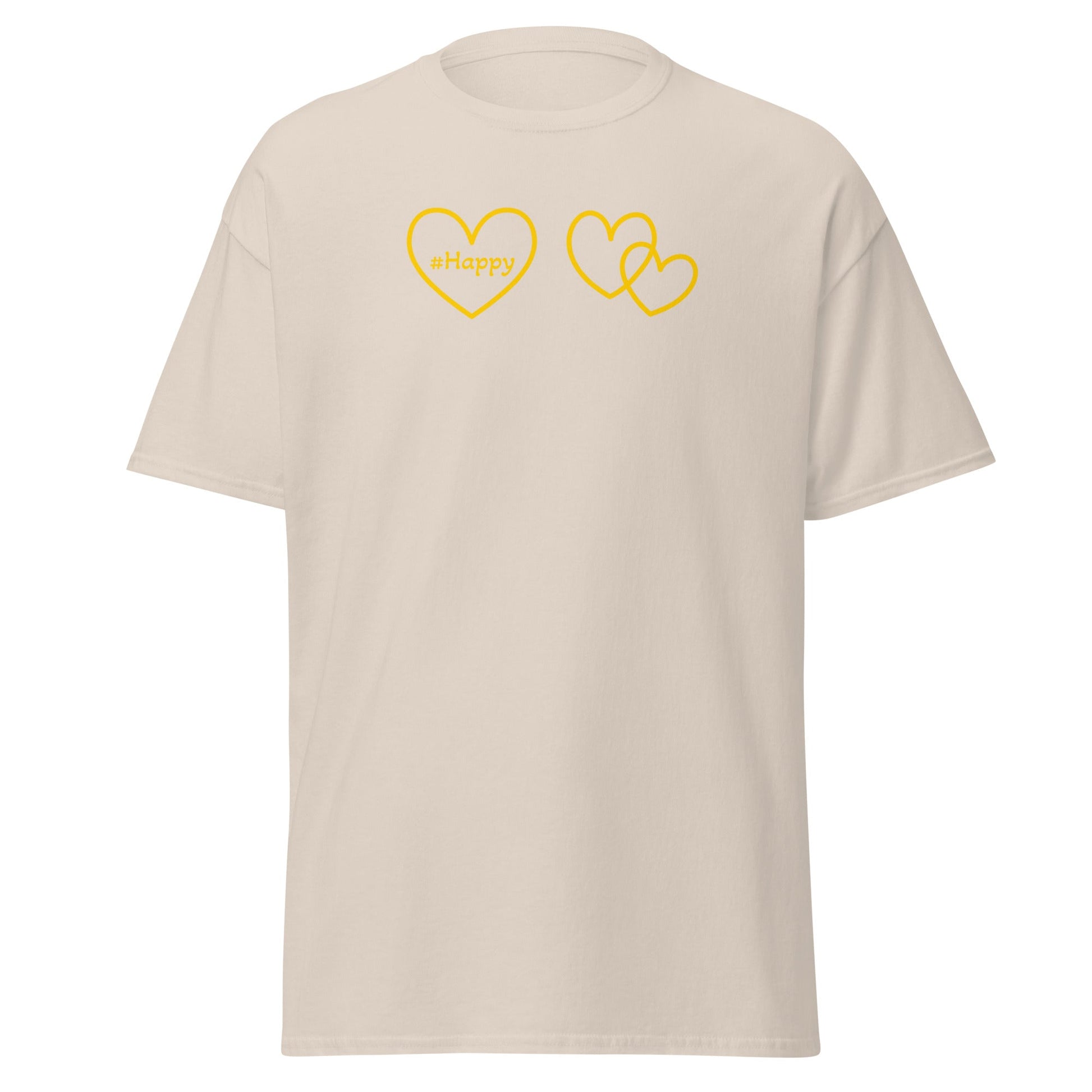 #Happy Yellow Heart Women's (Unisex) Classic Tee - Women's Shirts - Discovery Co.
